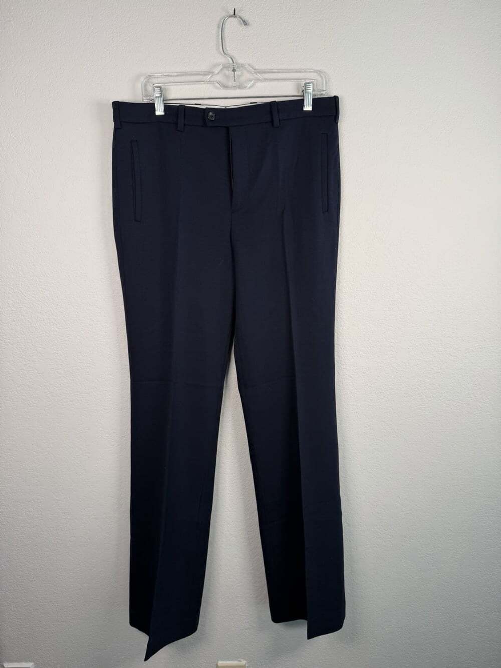 JOSEPH Navy Morissey Tailored Trouser Pants Women’s Size 42 Wool Blend Luxury